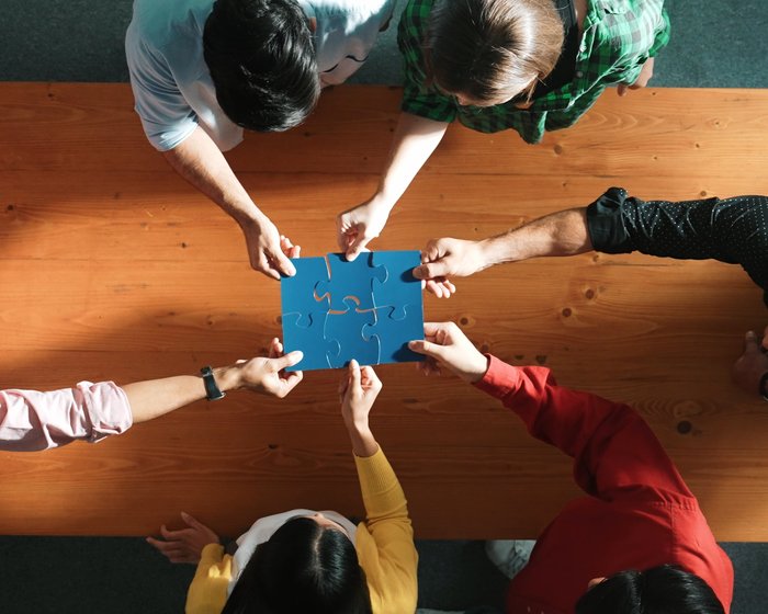 Europe — Teamwork puzzle